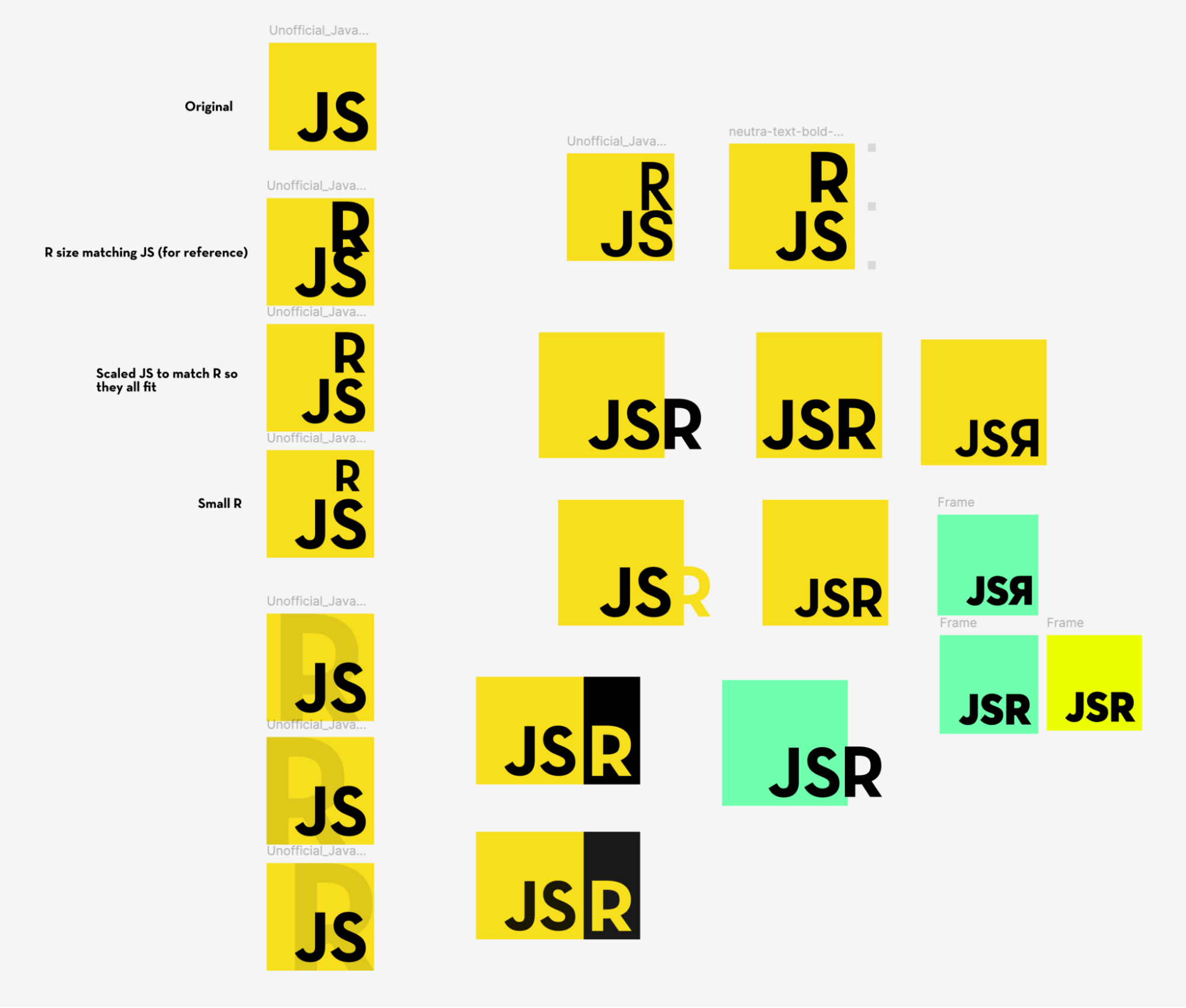 Experimenting with the unofficial JavaScript logo